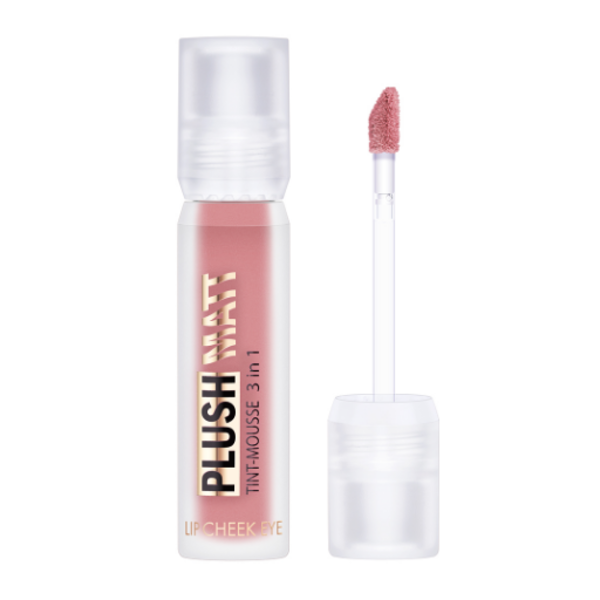 Тинт-мусс 3 в 1 для губ, щек и век Plush Matt от Luxvisage