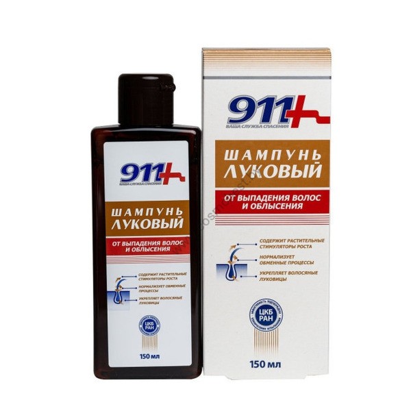 911 Shampoo Onion for hair loss and baldness from Twins Tech