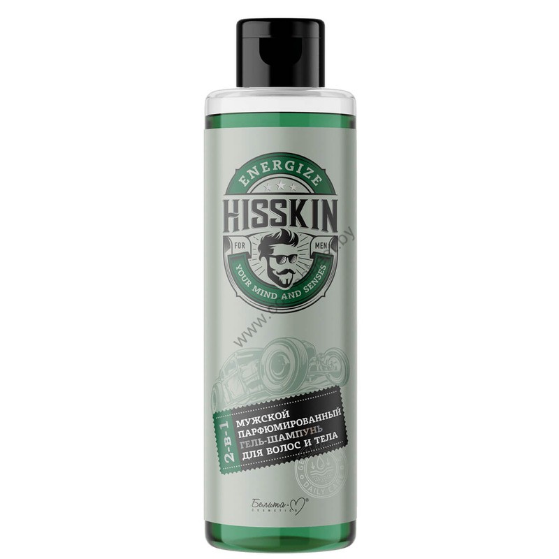 Hisskin Мужской парфюмированный гель-шампунь для волос и тела от Белита-М