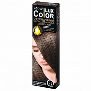 Оттеночный бальзам для волос Color Lux тон 25 Каштановый перламутровый от Белита