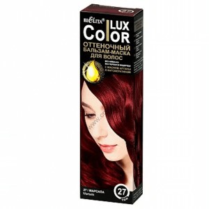 Оттеночный бальзам для волос Color Lux тон 27 Марсала от Белита