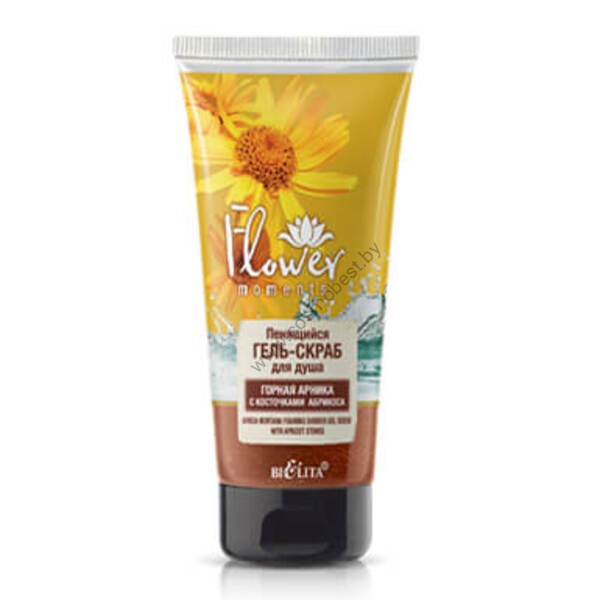 Foaming Shower Gel Mountain Arnica with Apricot Pits Flower Moments from Belita