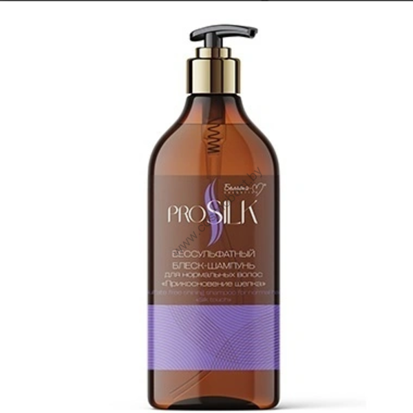 Sulfate-free shine shampoo for normal hair A touch of silk from Belit
