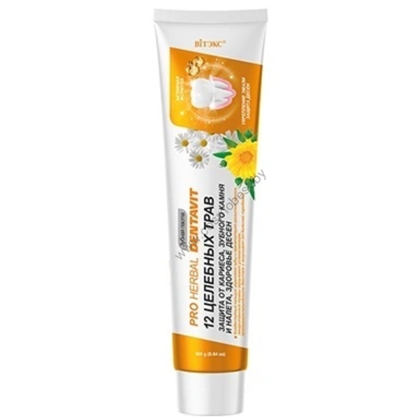 Dentavit Toothpaste 12 Medicinal Herbs Gum health and protection against caries, tartar and plaque from Belit