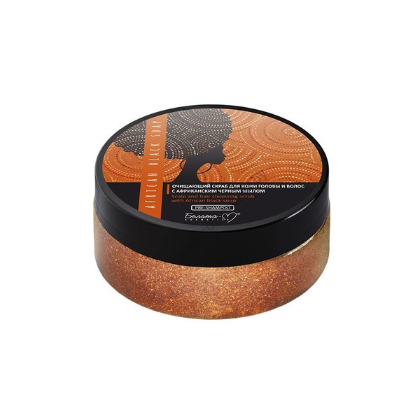 Cleansing Scrub for Scalp and Hair with African Black Soap from Belita-M