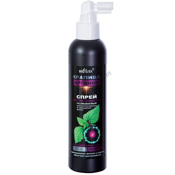 Leave-in anti-brittle spray for thinning and split ends from Belita