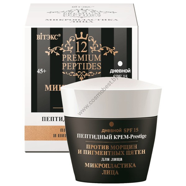 Peptide Cream-Prestige for the face against wrinkles and age spots SPF15 by Vitex
