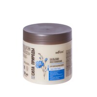 Бальзам-восстановление с маслом льна для поврежденных волос с антистатическим эффектом от Белита