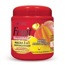 3 in 1 revitalizing mask for dull and colored hair "Mango, avocado oil" by Vitex