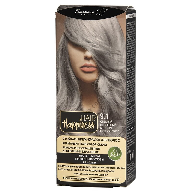 Persistent cream hair color tone  Light ash blonde from Belita-M - shop  online.