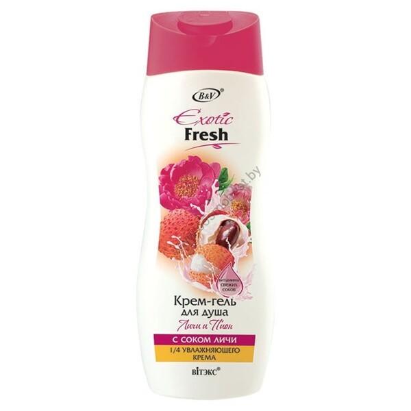 Lychee and Peony Shower Cream Gel with Lychee Juice from Vitex