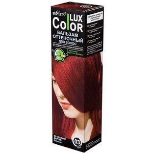 Оттеночный бальзам для волос «COLOR LUX» тон 03 красное дерево от Белита