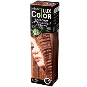 Оттеночный бальзам для волос «COLOR LUX» тон 07 табак от Белита