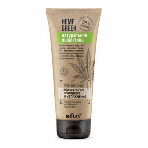 Гель для душа «Натуральное очищение и увлажнение» Hemp green от Белита