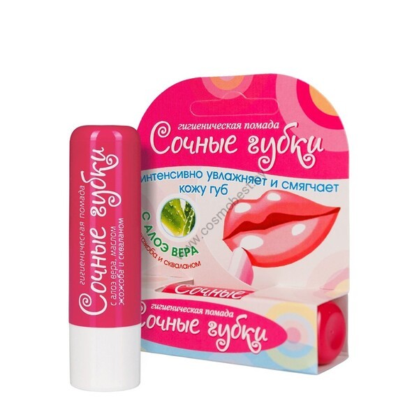 Hygienic lipstick "JUICY SPONGES" transparent from Belor Design