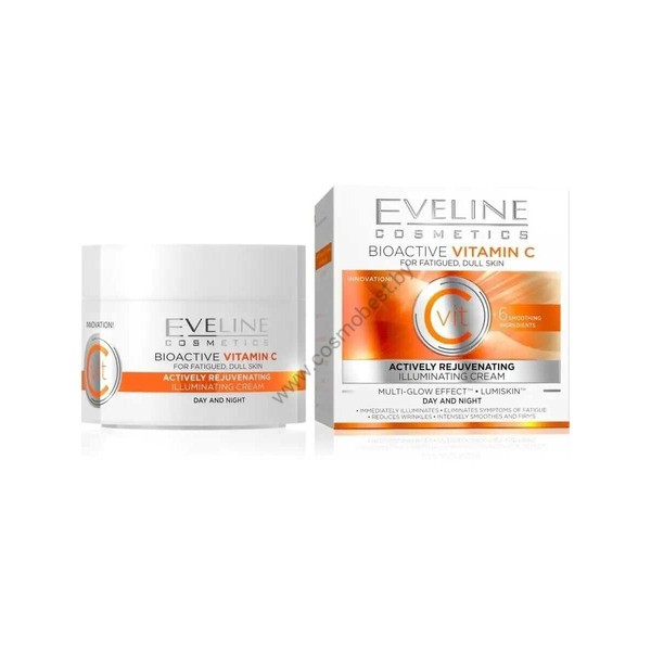 Actively rejuvenating cream that evens out complexion Bioactive vitamin C from Eveline