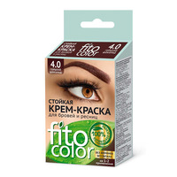 Long-lasting cream-color for eyebrows and eyelashes Fito Color dark chocolate from Phytocosmetics