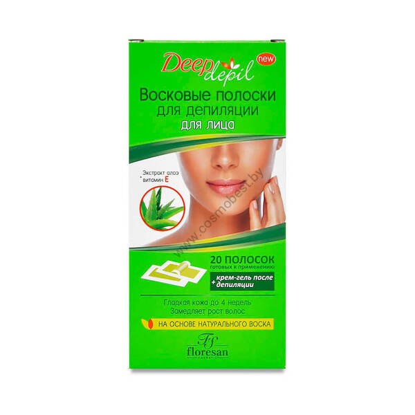 Floresan Aloe Vera Facial Depilatory Wax Strips