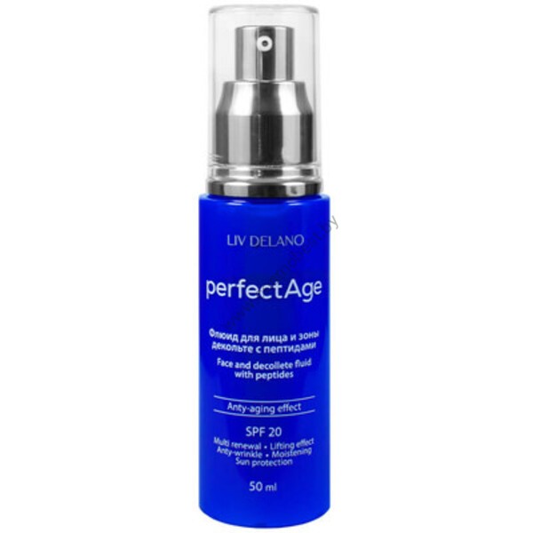 Perfect Age Face and Decollete Fluid with Peptides by Liv Delano