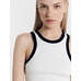 Cotton Ribbed Sleeveless Summer Top by Mark Formelle