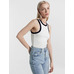 Cotton Ribbed Sleeveless Summer Top by Mark Formelle