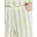 Cotton suit with shorts and shirt in pistachio stripe by Mark Formelle