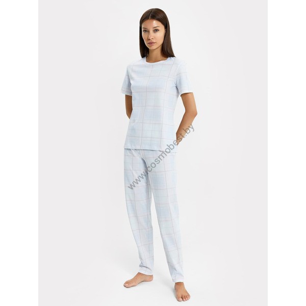 Blue check pajamas 592369 from Mark Formelle