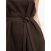 Sundress Dark brown made of natural linen and cotton 152445 from Mark Formelle