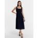 Women's sundress made of cotton and linen in black from Mark Formelle