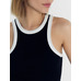 Cotton Ribbed Sleeveless Summer Top by Mark Formelle