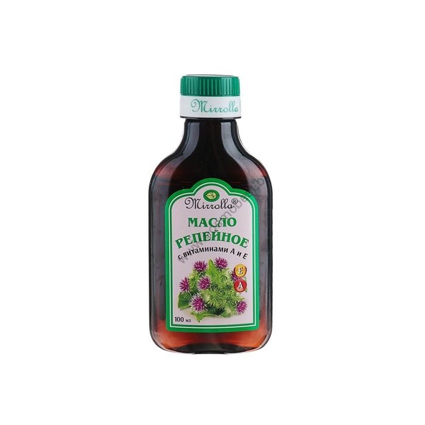 Burdock oil with Vitamins for nutrition and hair growth from Mirrolla