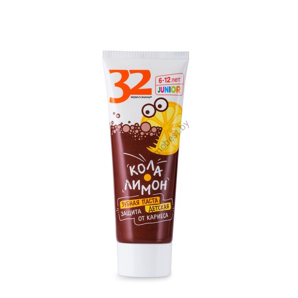 Toothpaste for children 32 JUNIOR PEARLS Protection against caries Cola-lemon from Modum