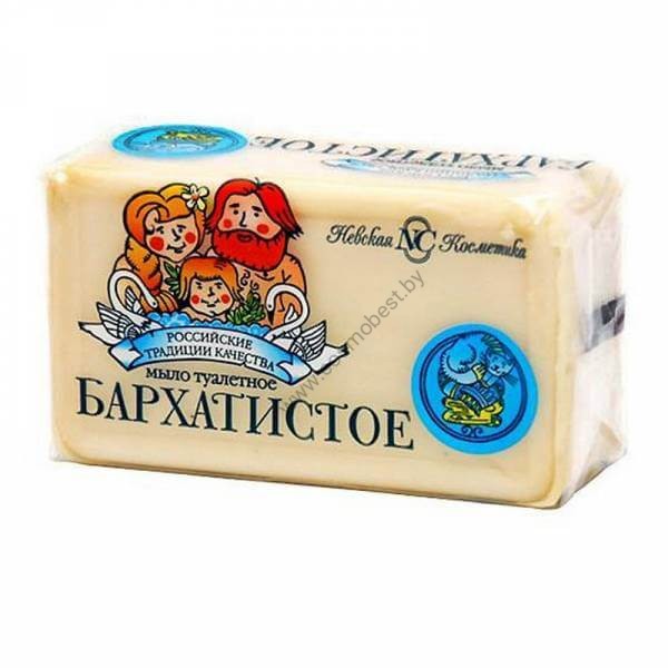 Toilet soap "Velvety" from Nevskaya Kosmetika