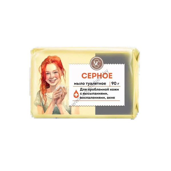 Toilet soap Sulfur from Nevskaya Cosmetics