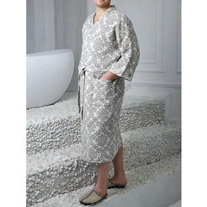 Linen bathrobe