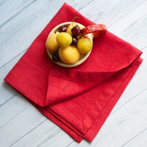 Linen napkin 45x45 Red