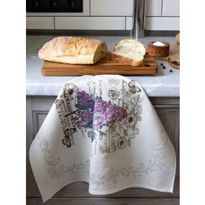 20С130 Linen kitchen towel 46x60 Laura