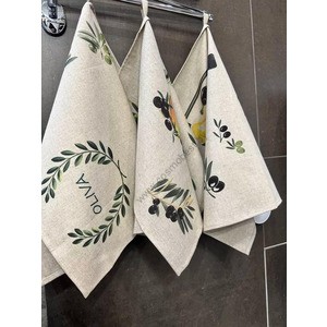 Set of 3 linen kitchen towels 46x60 Olivia