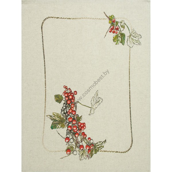Kitchen towel linen 45x60 Berry summer 1