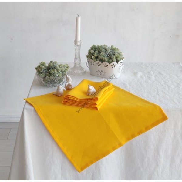 Linen napkin 45x45 Yellow