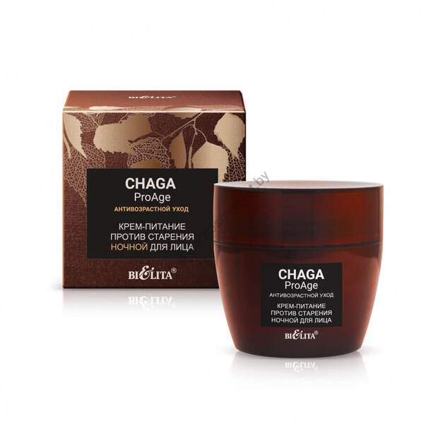 Chaga.ProAge anti-aging night face nourishing cream from Belita