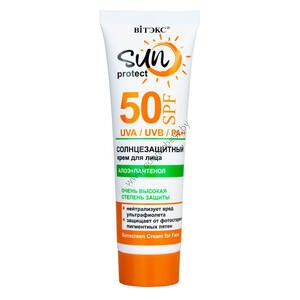 Солнцезащитный крем для лица SPF50 от Витэкс