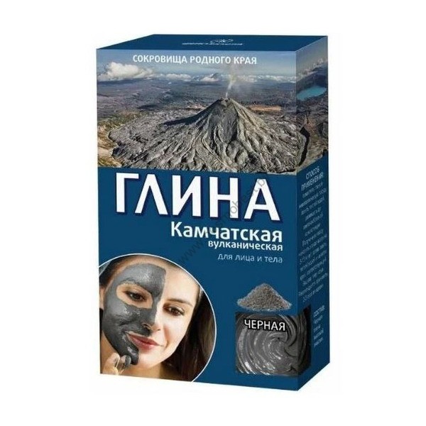 Глина черная для лица Камчатская от Фитокосметик