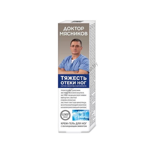 Doctor Myasnikov Heaviness and swelling of the legs, foot cream-gel with a cooling effect