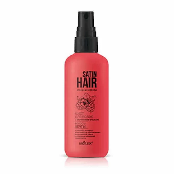 Мист для волос с малиновым уксусом “Волосы мечты” Satin Hair от Белита