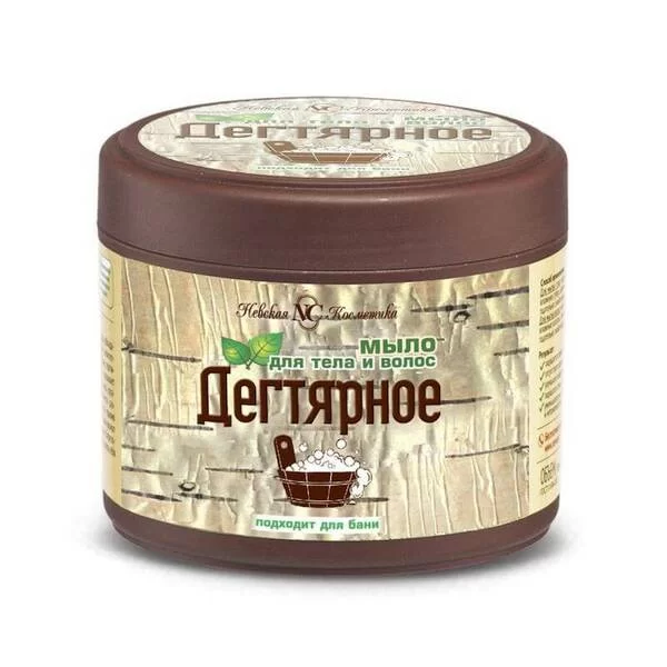 Soap for body and hair "Tar" from Nevskaya Cosmetics