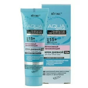 Intensive moisturizing day cream SPF15 12h with lifting effect "Moisturizing Generator" AQUA Active from Vitex