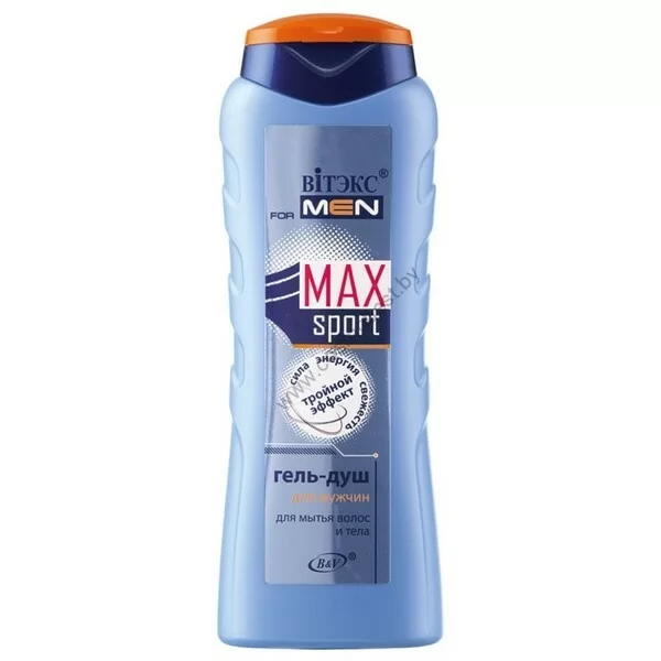 Gel-shower for washing hair and body for men "Triple effect" from Vitex