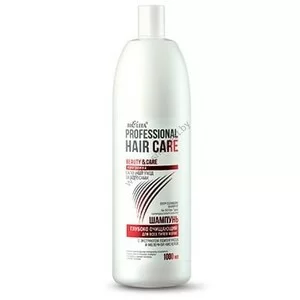 Deep cleansing shampoo for all hair types with lemongrass extract and lactic acid from Belit
