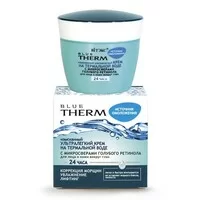 Exquisite ultra-light cream on thermal water with microspheres of blue retinol for face and skin around the eyes 24 HOURS from Vitex